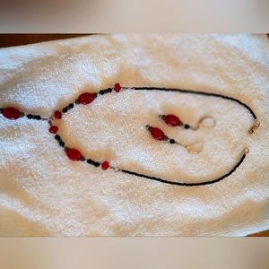 Swarovski & silver necklace & earrings set, 3 piece